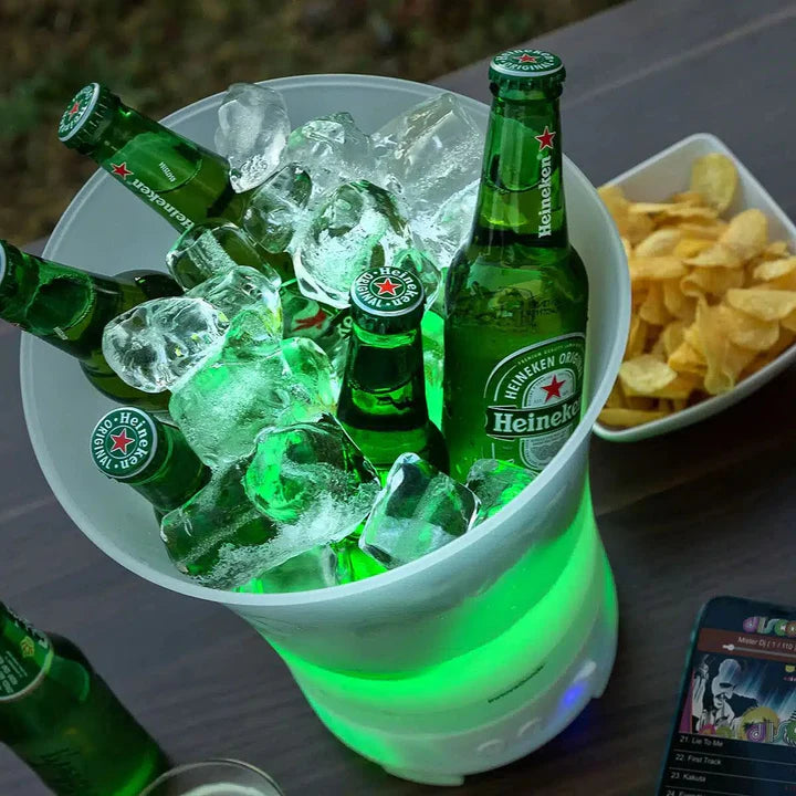BALDE HIELERO LED CON PARLANTE