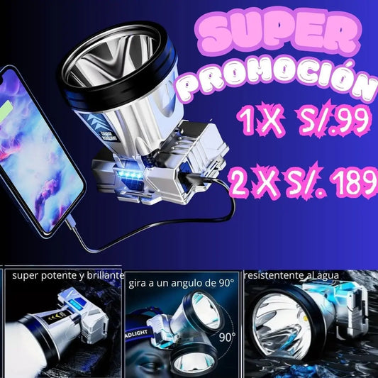 HEADLAMP SUPER BRILLANTE DE ALTA POTENCIA🔦🔥/ ENVIO GRATIS